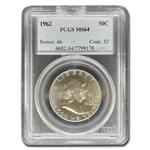 1962 Franklin Half Dollar MS-64 PCGS