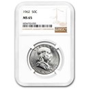 1962 Franklin Half Dollar MS-65 NGC