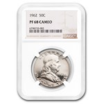 1962 Franklin Half Dollar PF-68 CAMEO NGC