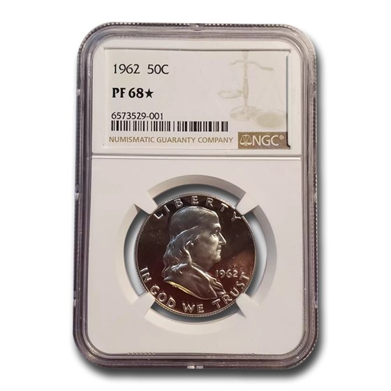 1962 Franklin Half Dollar PF-68* NGC 1962 Franklin Half Dollar PF-68* NGC