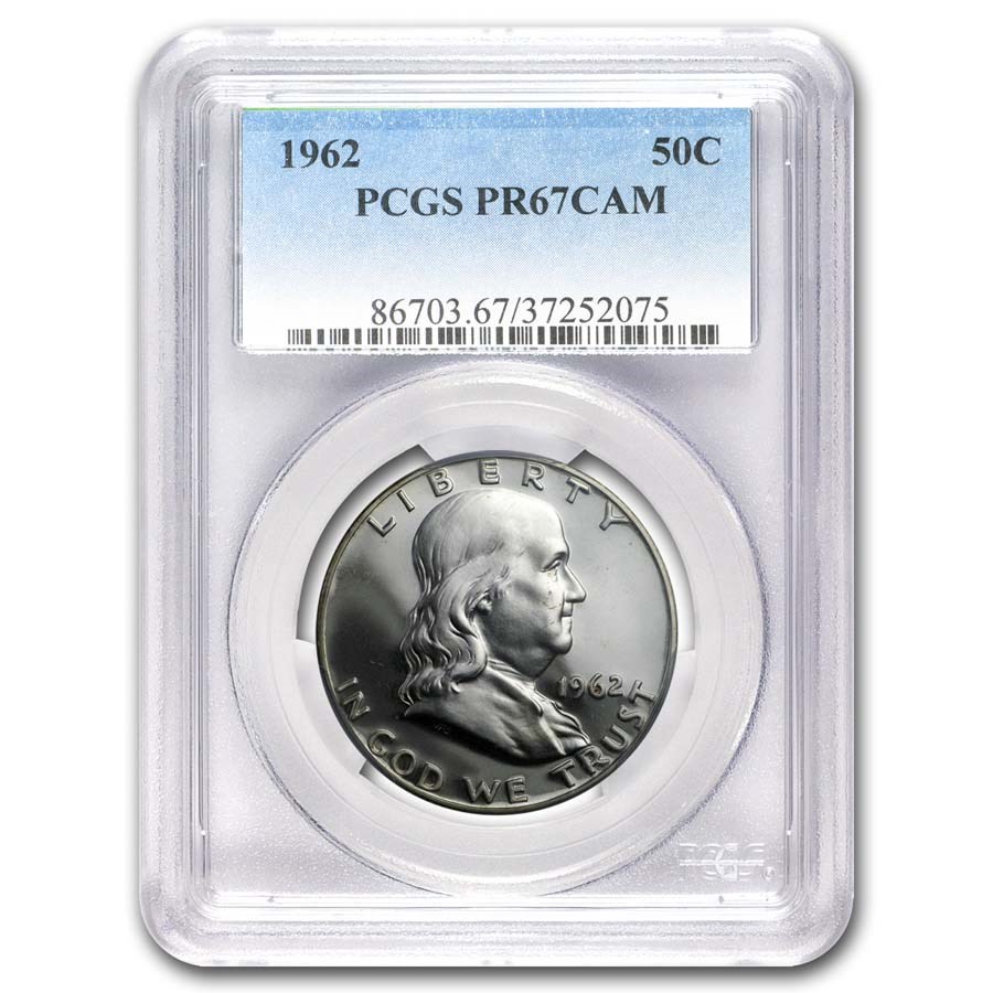 1962 Franklin Half Dollar PR-67 CAMEO PCGS