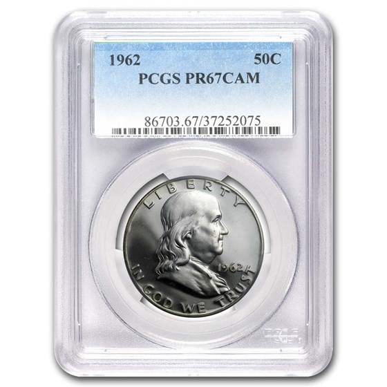 1962 Franklin Half Dollar PR-67 CAMEO PCGS 1962 Franklin Half Dollar PR-67 CAMEO PCGS