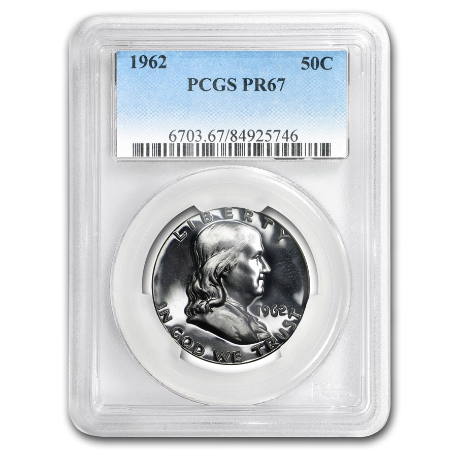 1962 Franklin Half Dollar PR-67 PCGS