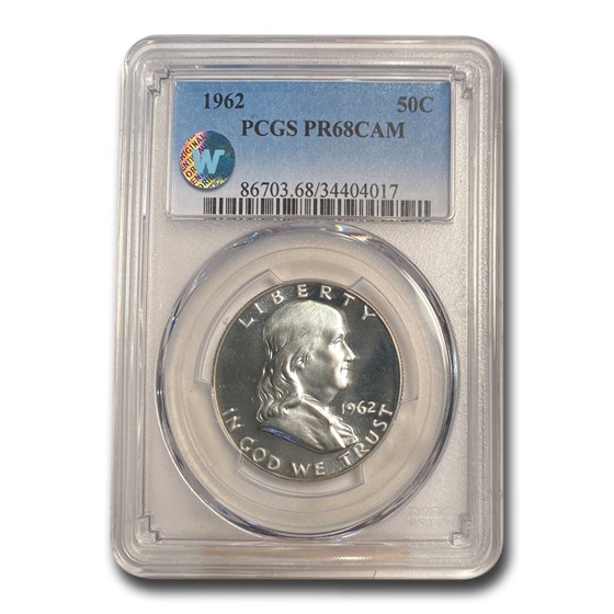 1962 Franklin Half Dollar PR-68 PCGS Cameo 1962 Franklin Half Dollar PR-68 PCGS Cameo