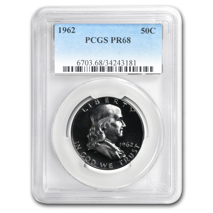 1962 Franklin Half Dollar PR-68 PCGS
