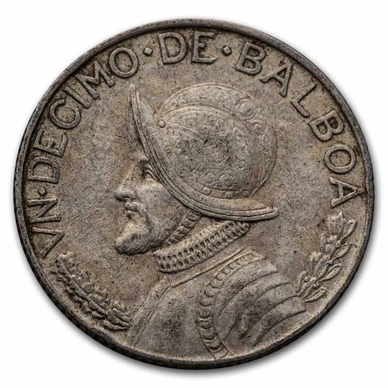 1962 Panama Silver 1/10 Balboa Avg Circ 1962 Panama Silver 1/10 Balboa Avg Circ