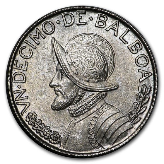 1962 Panama Silver 1/10 Balboa BU 1962 Panama Silver 1/10 Balboa BU