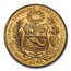 1962 Peru Gold 100 Soles MS-65+ NGC