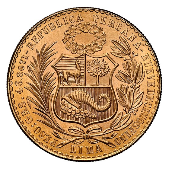 1962 Peru Gold 100 Soles MS-67 NGC