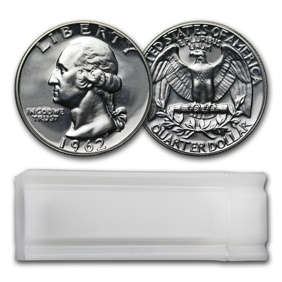 1962 Proof Washington Quarter 40-Coin Roll 1962 Proof Washington Quarter 40-Coin Roll