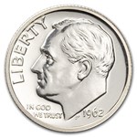 1962 Roosevelt Dime 50-Coin Roll Proof