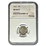 1962 Roosevelt Dime MS-66 NGC (FT)