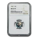 1962 Roosevelt Dime MS-67 NGC