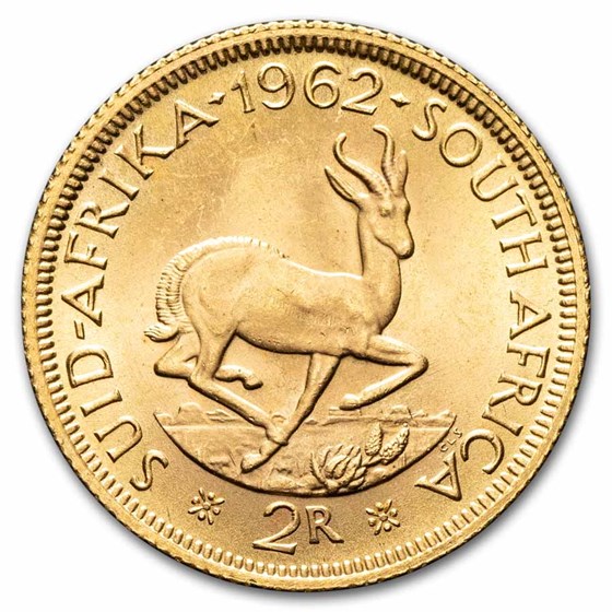1962 South Africa Gold 2 Rand BU 1962 South Africa Gold 2 Rand BU