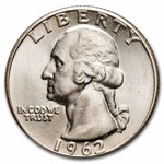 1962 Washington Quarter 40-Coin Roll BU