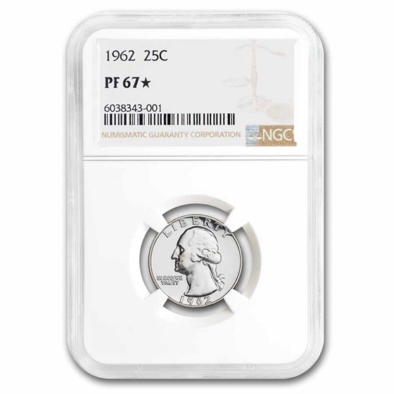 1962 Washington Quarter PF-67* NGC 1962 Washington Quarter PF-67* NGC