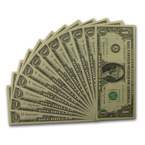 1963* $1 FRN CU (12 District set) 1963* $1 FRN CU (12 District set)