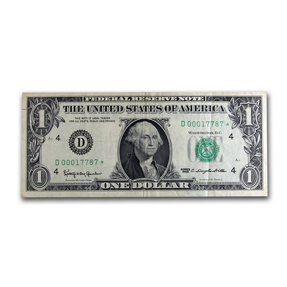 1963* $1 FRN's Avg Circ (Districts of our Choice) Star Note 1963* $1 FRN's Avg Circ (Districts of our Choice) Star Note