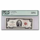 1963 $2.00 U.S. Note Red Seal CU-64 PPQ PCGS (Fr#1513)