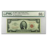 1963* $2.00 U.S. Note Red Seal CU-66 EPQ PMG (Fr#1513) Star Note