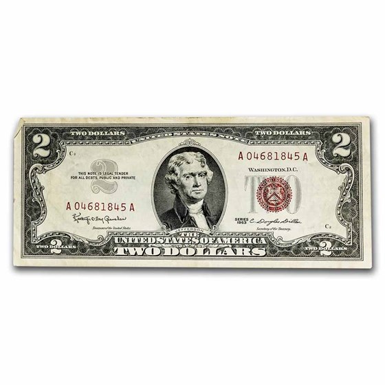 1963 $2.00 U.S. Note Red Seal XF (Fr#1513) 1963 $2.00 U.S. Note Red Seal XF (Fr#1513)