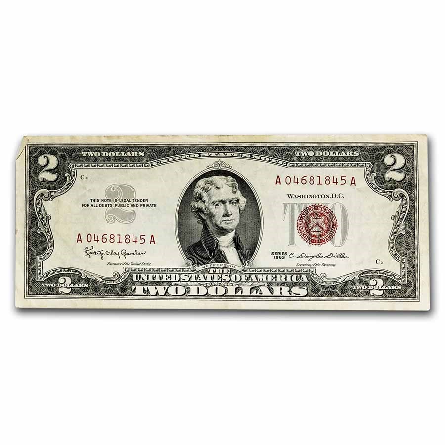 Buy 1963 $2.00 U.S. Note Red Seal XF (Fr#1513) | APMEX