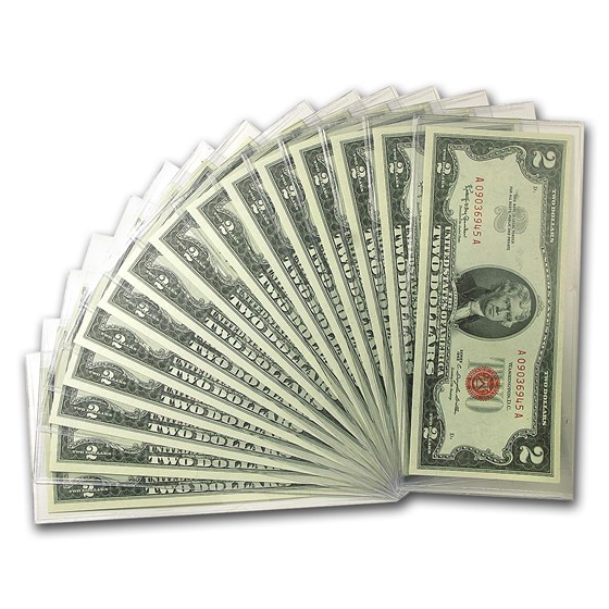 1963 $2.00 U.S. Notes Red Seal CCU (Fr#1513) 15 Consecutive 1963 $2.00 U.S. Notes Red Seal CCU (Fr#1513) 15 Consecutive