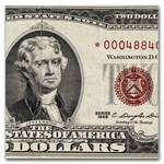 1963* $2.00 U.S. Notes Red Seal VF (Fr#1513*) Star Note