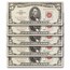 1963 $5.00 U.S. Note Red Seal CCU (Fr#1536) 15 Consecutive