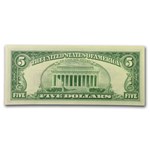 1963 $5.00 U.S. Note Red Seal CU (Fr#1536)
