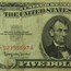 1963* $5.00 U.S. Note Red Seal Fine (Fr#1536*) Star Note