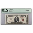 1963 $5.00 U.S. Note Red Seal Gem CU-66 PPQ PCGS (Fr#1536)