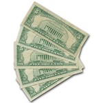1963 $5.00 U.S. Note Red Seal VG/VF (Fr#1536) Lot of 5