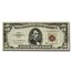 1963* $5.00 U.S. Note Red Seal VG/VF (Fr#1536*) Star Note