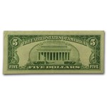 1963* $5.00 U.S. Note Red Seal XF (Fr#1536*) Star Note
