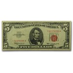 1963* $5.00 U.S. Note Red Seal XF (Fr#1536*) Star Note