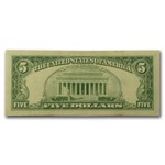 1963 $5.00 U.S. Note Red Seal XF (Fr#1536)