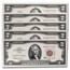 1963-A $2.00 U.S. Note Red Seal CCU (Fr#1514) 5 Consecutive