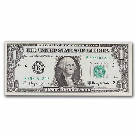 1963-A (B-New York) $1.00 FRN CU (Fr#1901-B)