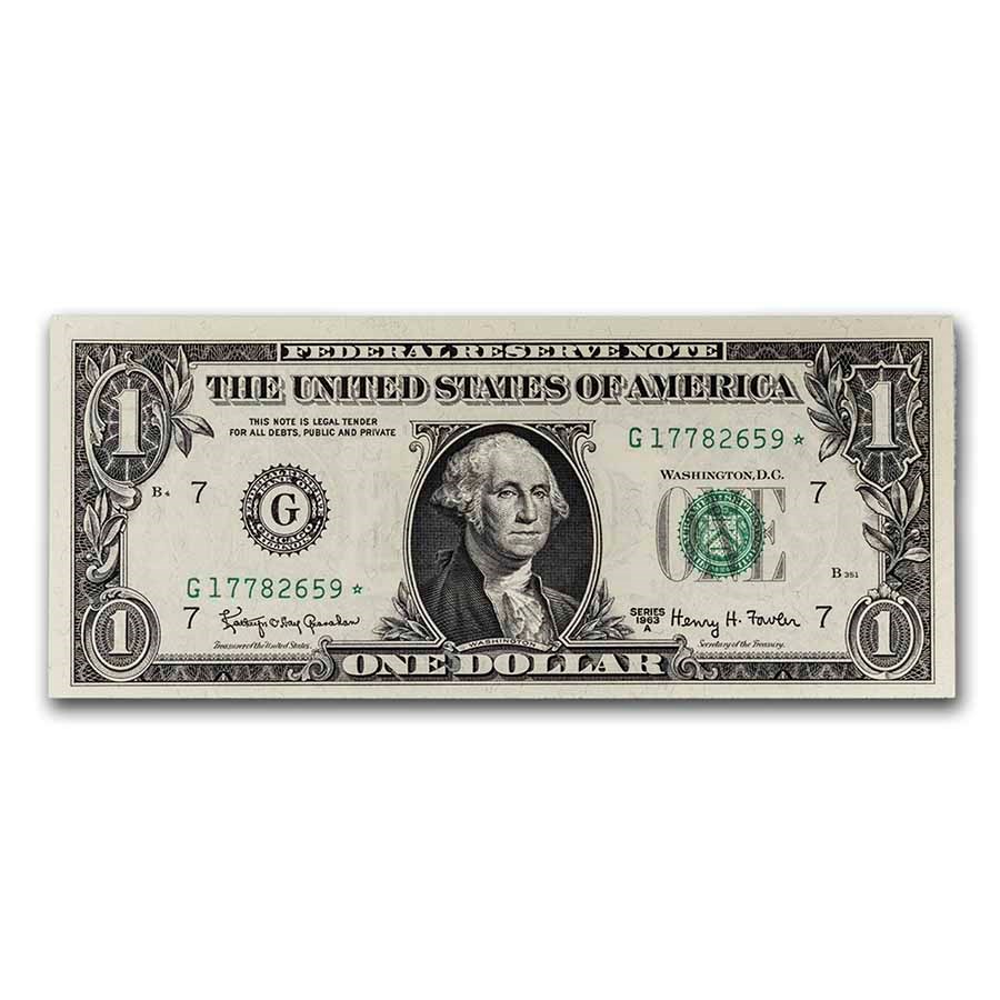 1963-A* (G-Chicago) $1.00 FRN CU (Fr#1900-G*) Star Note