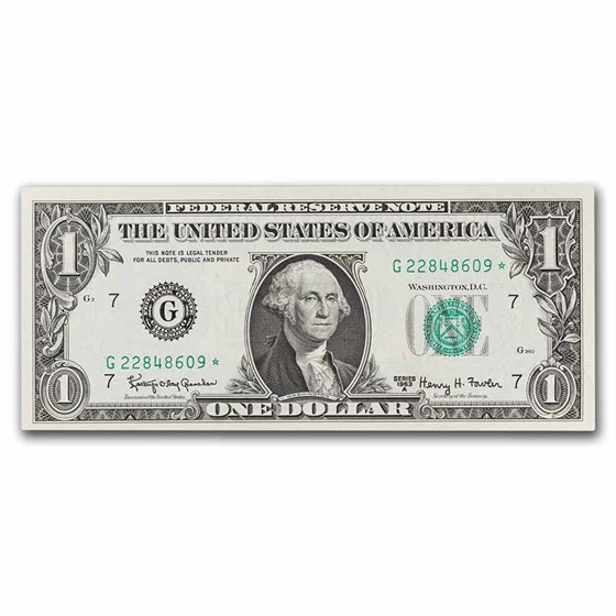 1963-A* (G-Chicago) $1.00 FRN CU (Fr#1901-G*) Star Note