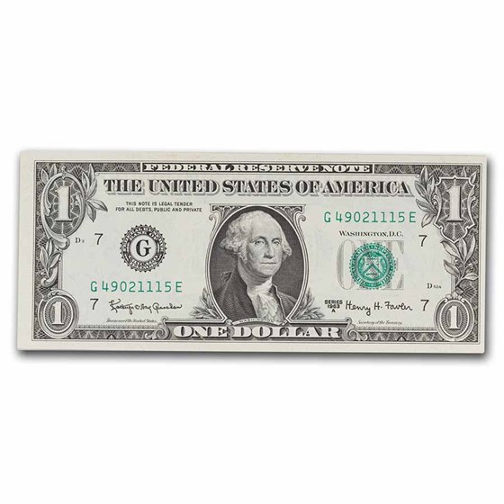 1963-A (G-Chicago) $1.00 FRN CU (Fr#1901-G) 1963-A (G-Chicago) $1.00 FRN CU (Fr#1901-G)