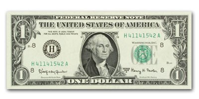 1963-A (H-St. Louis) $1.00 FRN CU (Fr#1901-H)