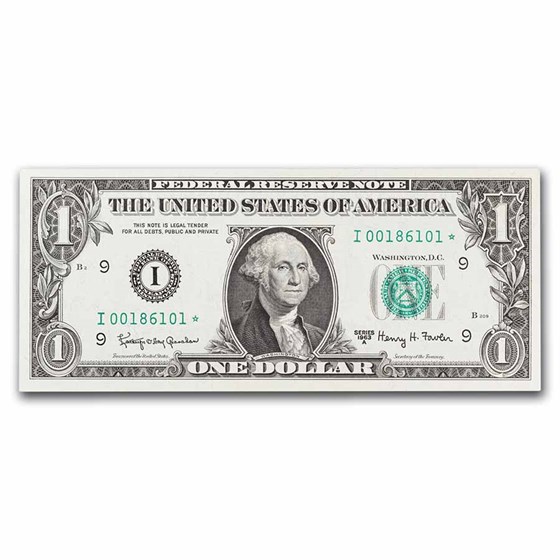 1963-A (I-Minneapolis) $1.00 FRN CU (Fr#1901-I) Star Note!