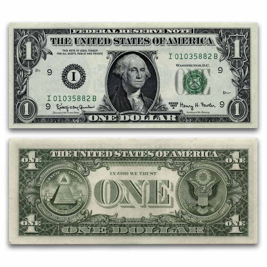 1963-A (I-Minneapolis) $1.00 FRN VG-AU (Fr#1901-I)