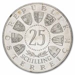 1963 Austria Silver 25 Schilling Prince Eugen von Savoyen Proof