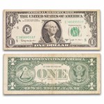 1963-B $1.00 FRN's Barr Notes Avg Circ (Fr#1902)