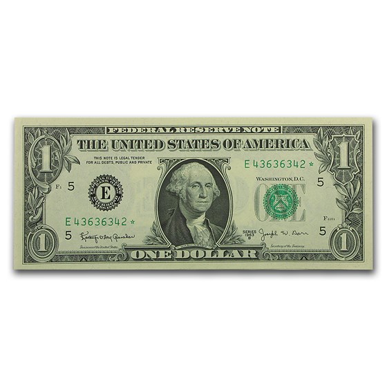 1963-B* (E-Richmond) $1.00 FRN CU (Fr#1902-E*) Star Note 1963-B* (E-Richmond) $1.00 FRN CU (Fr#1902-E*) Star Note