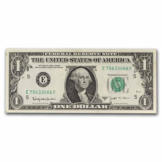 1963-B's $1 FRN Avg Circ (Districts Our Choice)
