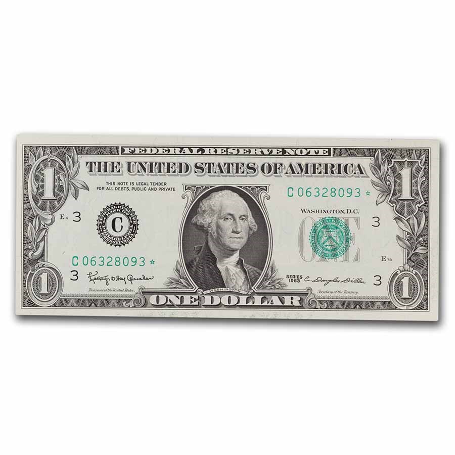 1963* (C-Philadelphia) $1.00 FRN CU (Fr#1900-C*) Star Note!